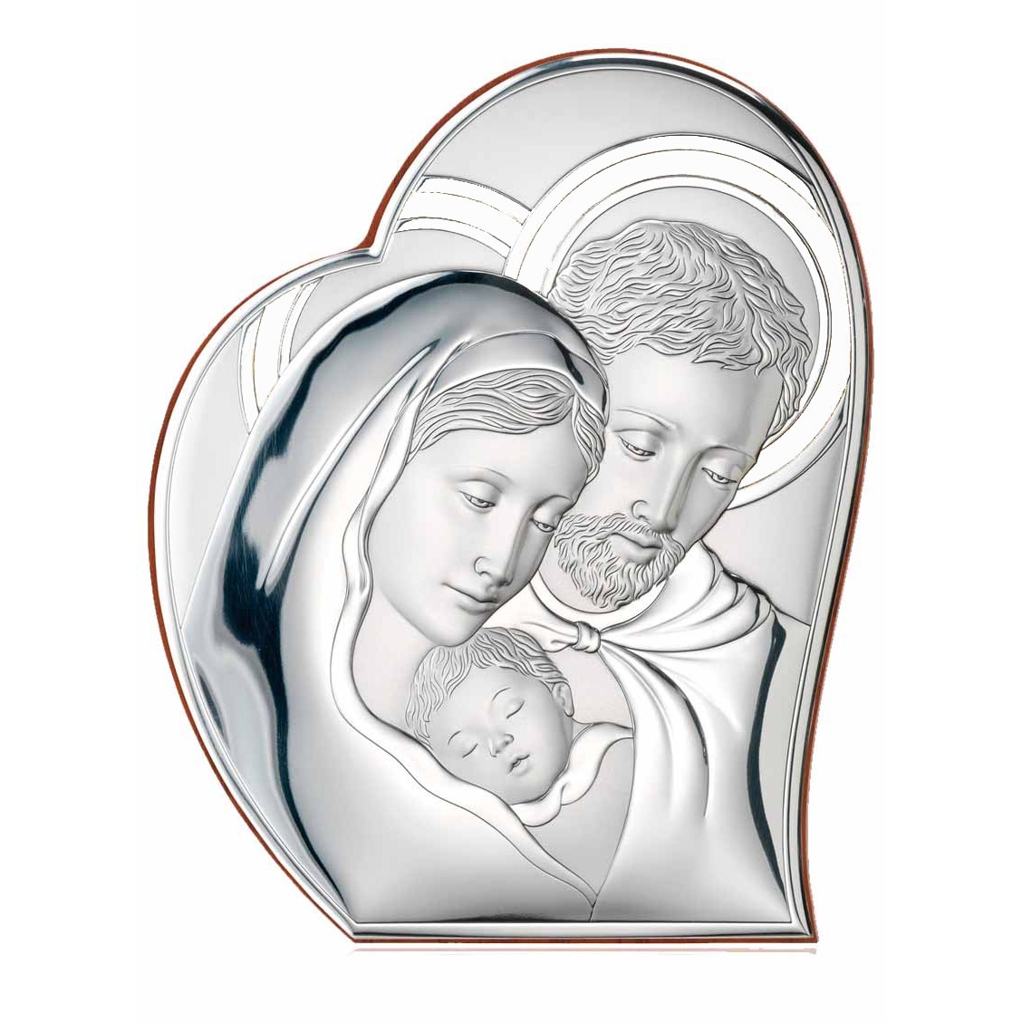 Icoana pe Foita de Argint, Sfanta Familie 8.8X10.7cm