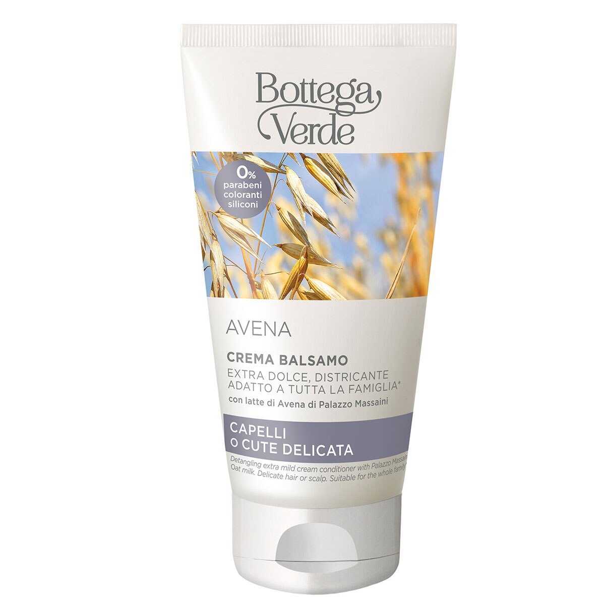 Balsam-crema pentru descurcarea parului, cu lapte de ovaz de la Palazzo Massaini - Avena, 150 ML, Bottega Verde
