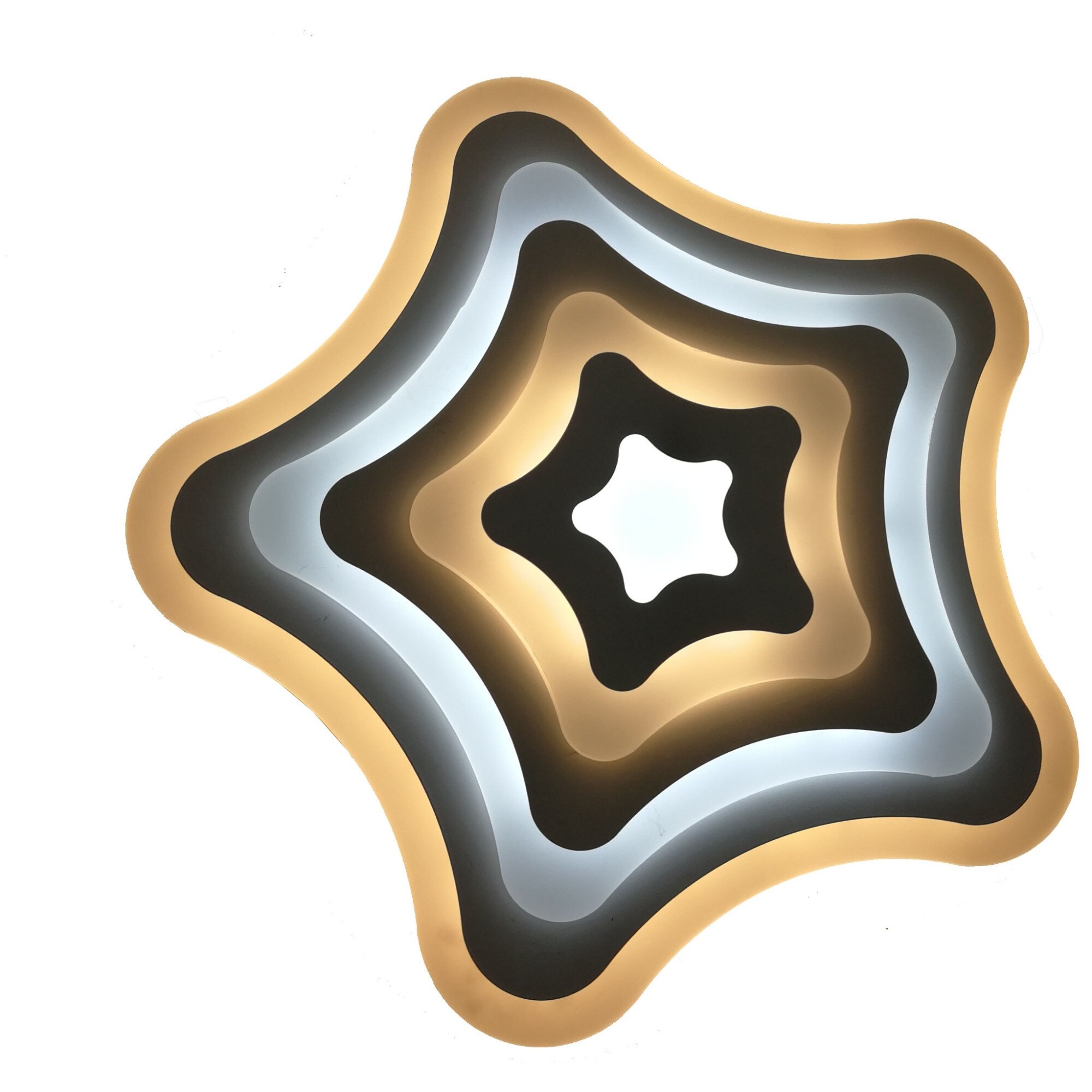 Plafoniera LED, Avide, Design Oyster Sheron, 90W, telecomanda