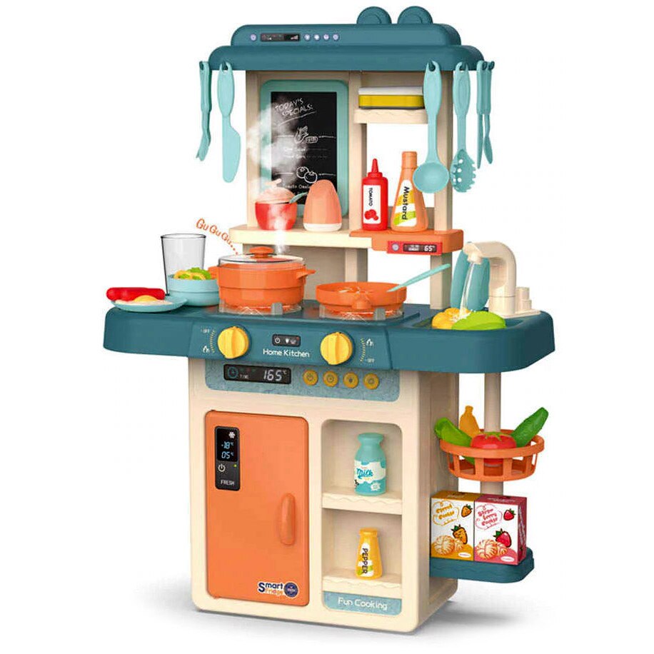 Set bucaterie pentru copii cu luminite, sunet, apa, aburi + accesorii KP8080