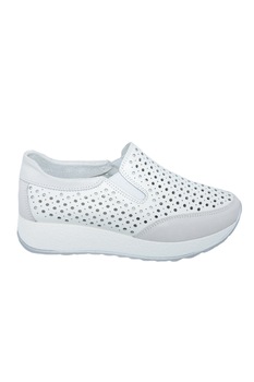 Pantofi dama cu perforatii si talpa grosa,D&J Exlclussive, Alb Pantofi dama cu perforatii si talpa grosa,D&J Exlclussive, Alb