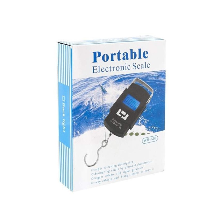 Cantar Digital de Mana Portabil, Capacitate 50kg cu Senzor de Temperatura New Generation