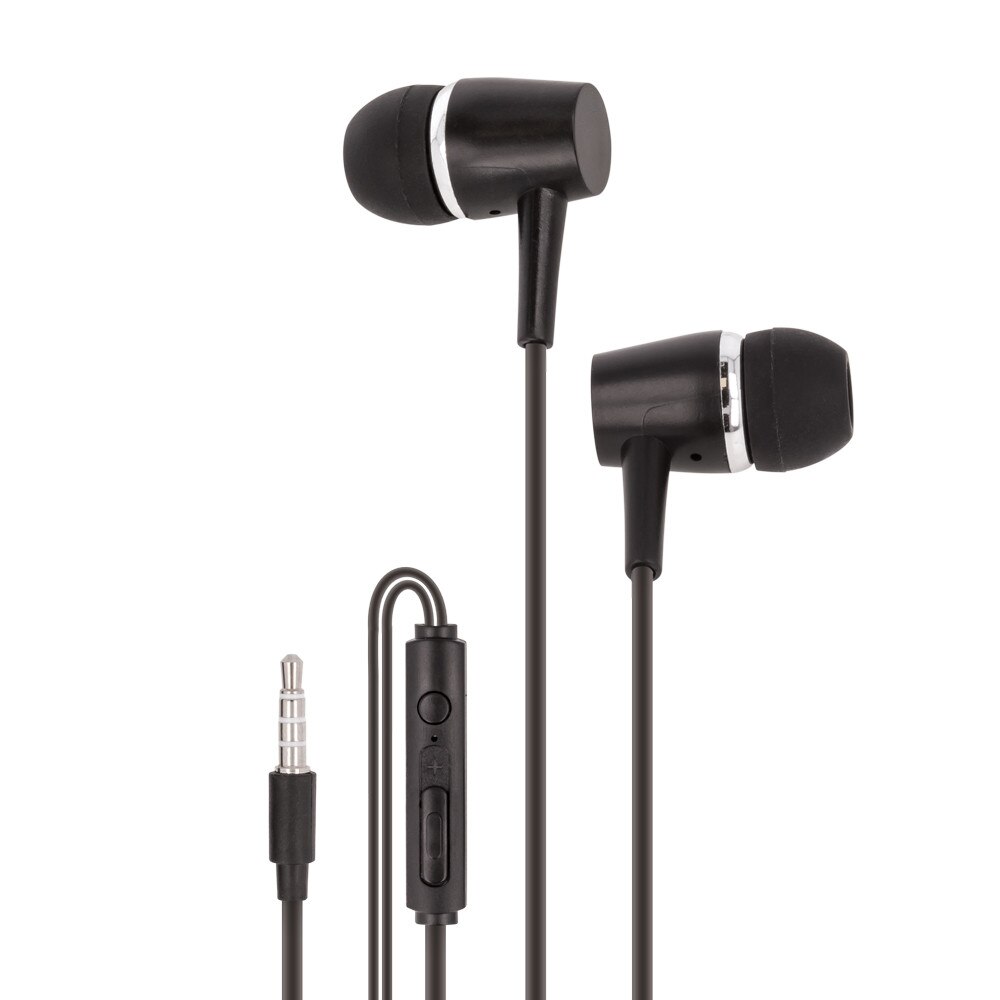 Casti audio in-ear, 1.2m, negru, Maxlife MXEP-02
