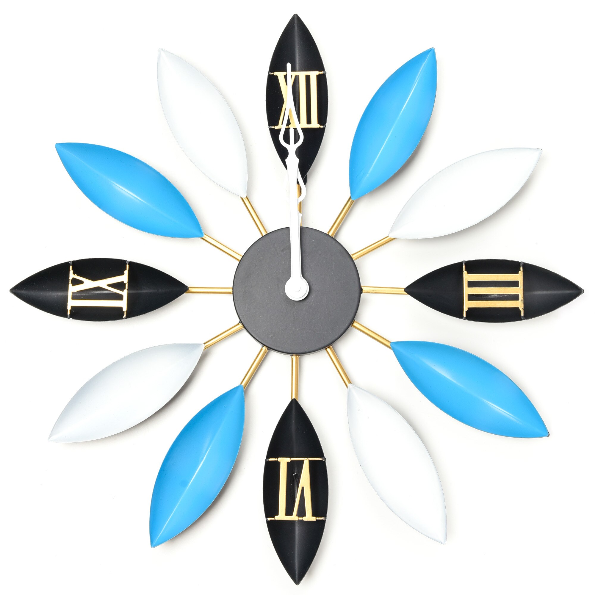 Ceas KAFIL I realizat manual din metal, 57 cm