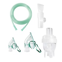 Kit accesorii universale RedLine RDA009T, pentru aparate aerosoli cu compresor, masca pediatrica, masca adulti, furtun 1.2 m, pahar de nebulizare, piesa bucala in T