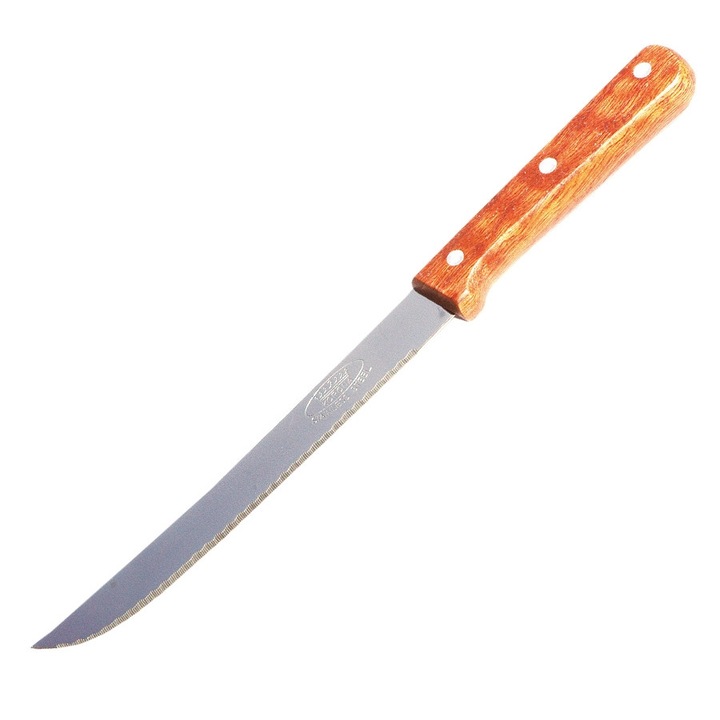 Cutit paine cu maner lemn 21cm