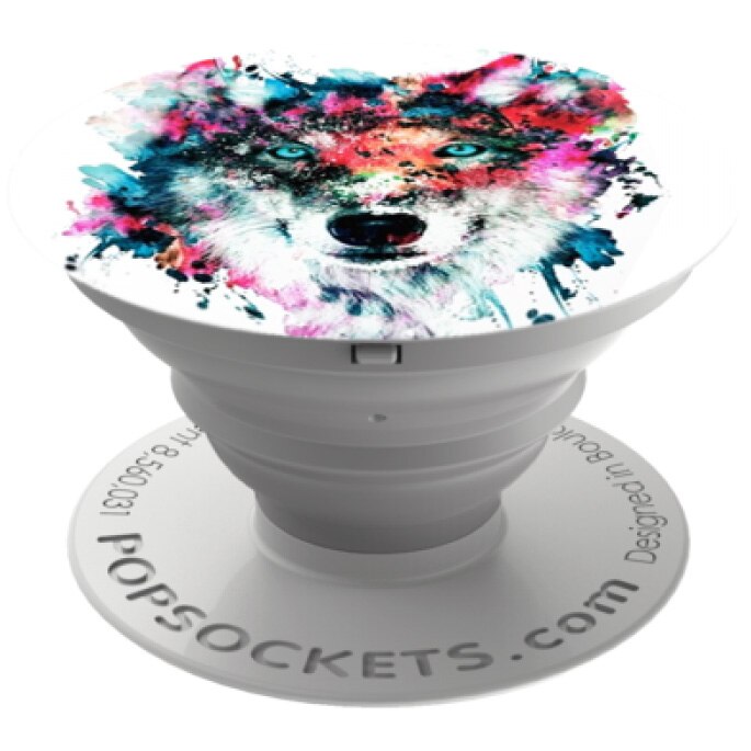 Accesoriu Popsockets pentru dispozitive mobile, WOLF