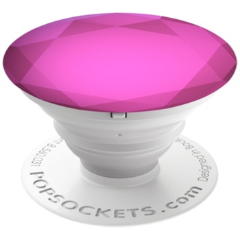 Accesoriu Popsockets pentru dispozitive mobile, FUCHSIA DIAMOND Accesoriu Popsockets pentru dispozitive mobile, FUCHSIA DIAMOND