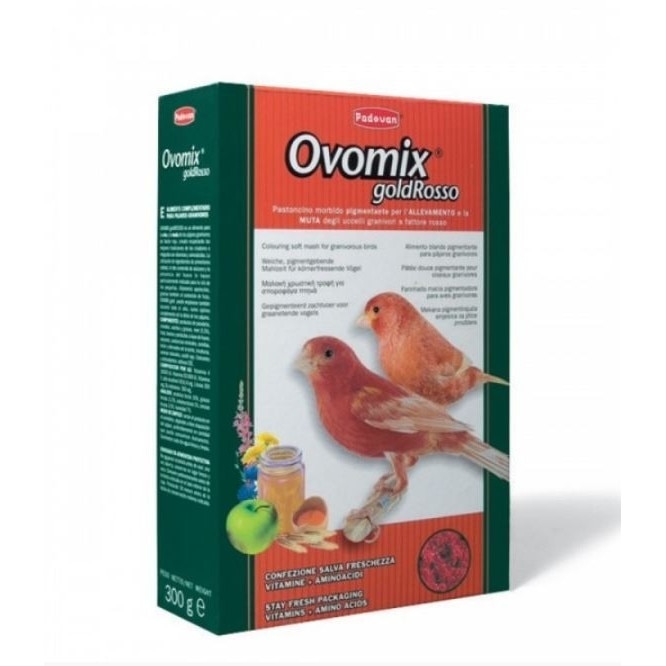Hrana moale complementara pentru pasari cu penaj rosu, 300 g , Ovomix Gold Rosso