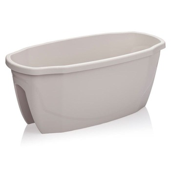 Jardiniera flori SERINOVA pentru balustrada balcon 58x29x24cm 15,5 l culoare alba Jardiniera flori SERINOVA pentru balustrada balcon 58x29x24cm 15,5 l culoare alba