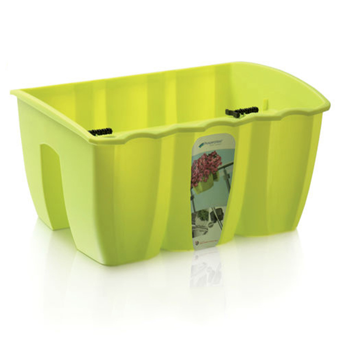 Ghiveci ProsperPlast, Crown, 39.3x27.8x20.1 cm, 12 l, verde lime