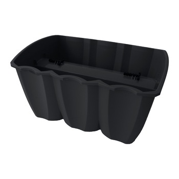 Ghiveci ProsperPlast, Crown, 39.3x27.8x20.1 cm, 12 l, antracit Ghiveci ProsperPlast, Crown, 39.3x27.8x20.1 cm, 12 l, antracit