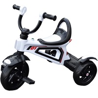 tricicleta alba cu scaun si suport  muzica si lumina  robentoys imagen 3_0_
0