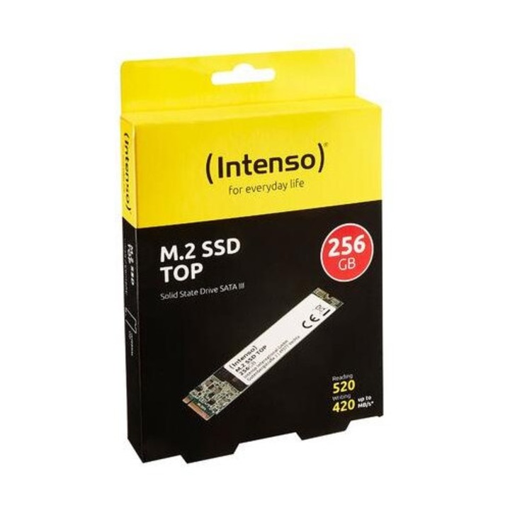 Solid State Drive (SSD) Intenso TOP 3832440, M.2", 256 GB, SATA3