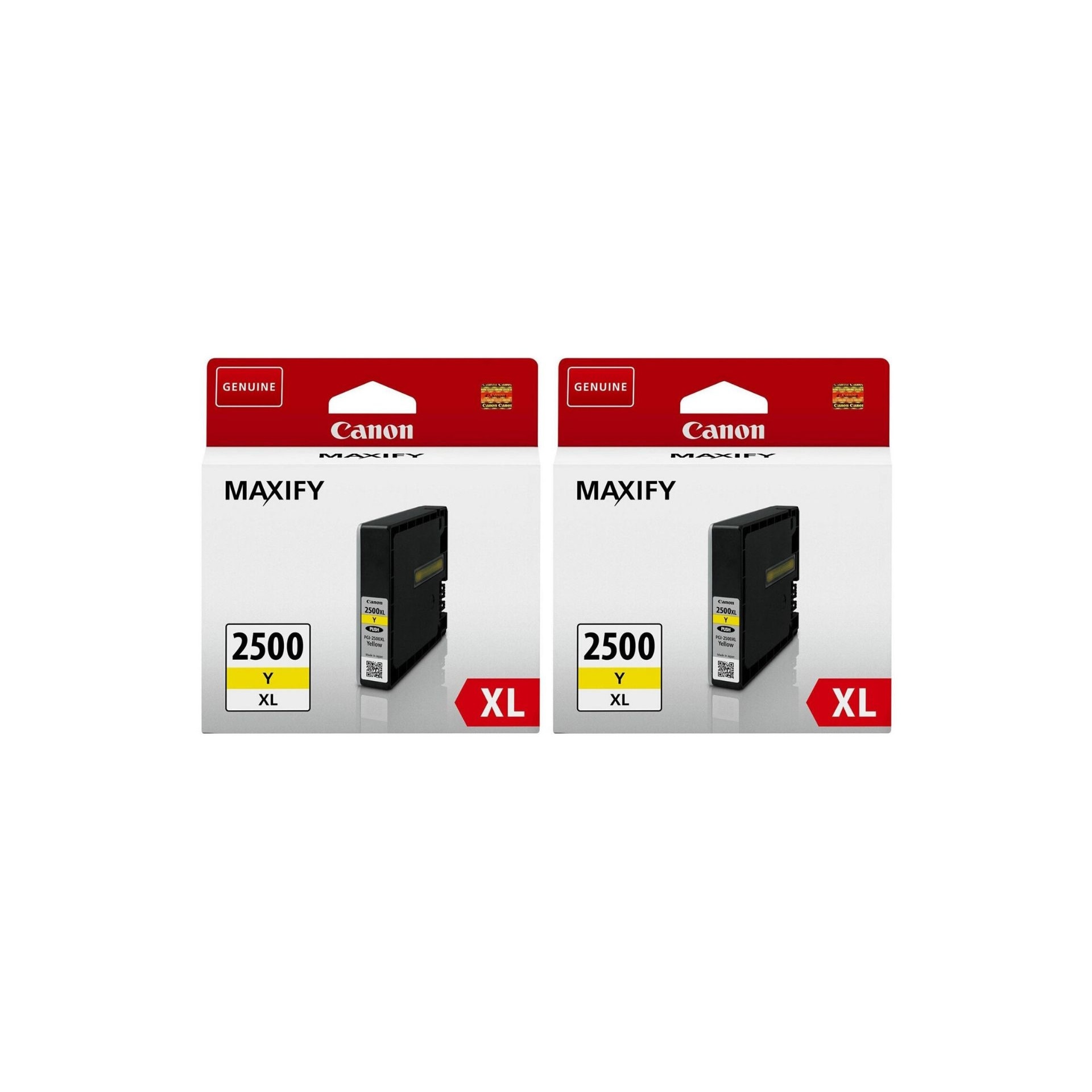 Pachet cartuse cerneala PGI-2500XLY galben x2 Canon original 3200 pagini