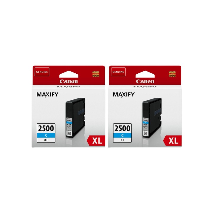 Tintapatron csomag PGI-2500XLC cián x2 Canon eredeti 3600 oldal