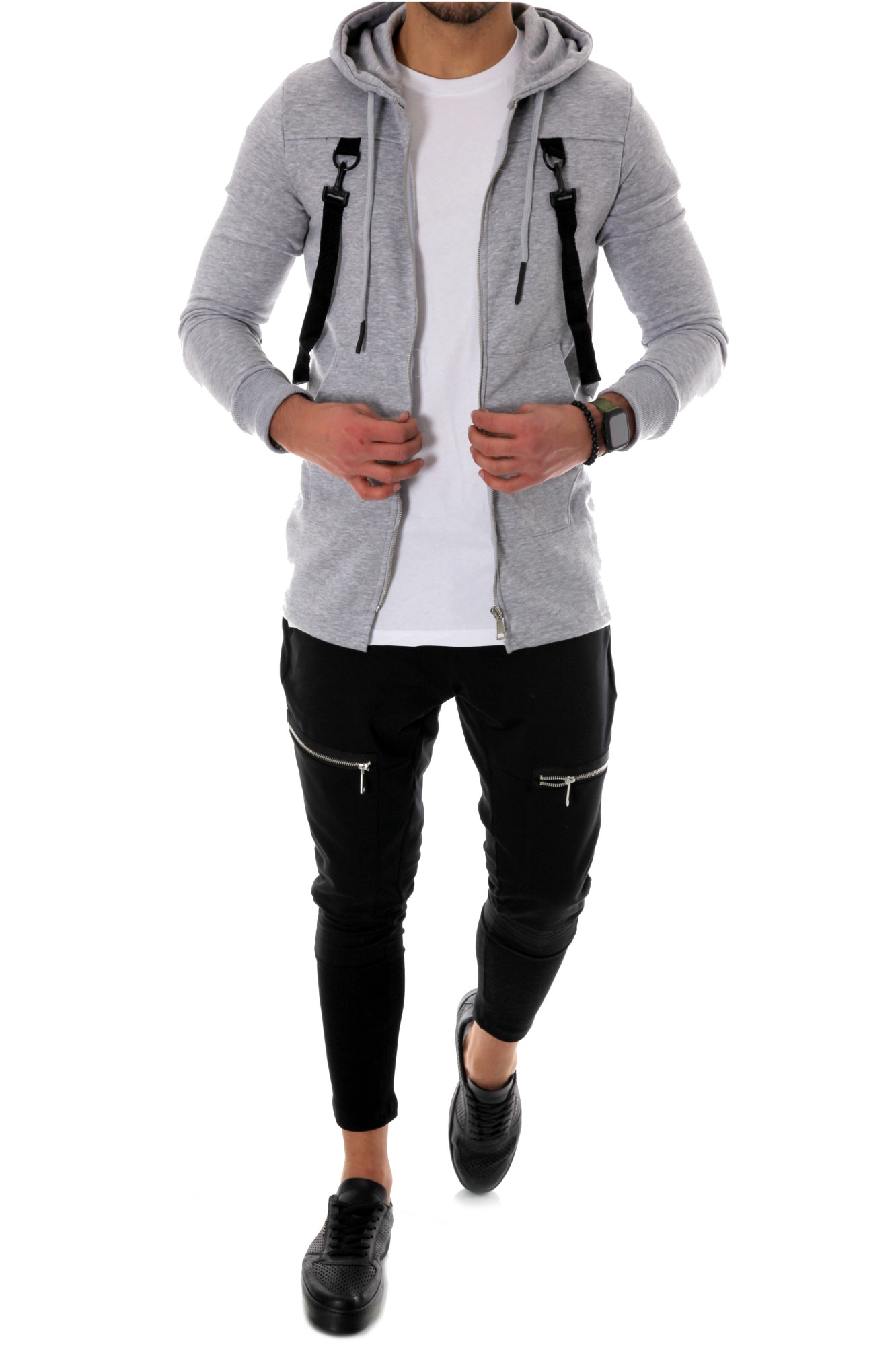 Event Alienate Naughty Hanorac slim fit, model pentru barbati, inchidere cu fermoar, gri deschis, M - eMAG.ro Event Alienate Naughty Hanorac slim fit, model pentru barbati, inchidere cu fermoar, gri deschis, M - eMAG.ro