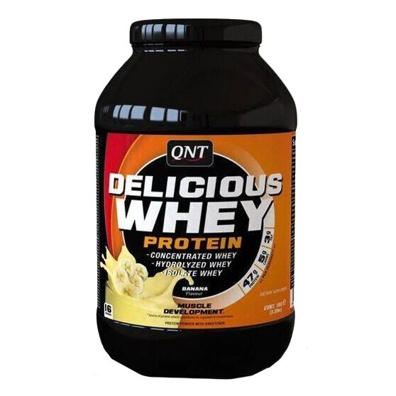 Proteine din zer, QNT, Delicious whey protein powder, vanilie, 908g