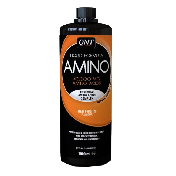 Aminoacizi BCAA, QNT, Amino Acid Liquid, fructe roșii, 1000 ml