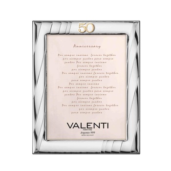 Rama Foto Argint 15X20 Cm 50 Ani Casatorie,ClassGifts Rama Foto Argint 15X20 Cm 50 Ani Casatorie,ClassGifts