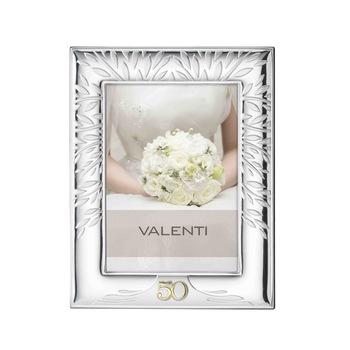 Rama Foto Argintata 10X15 Cm 50 Ani Casatorie,ClassGifts Rama Foto Argintata 10X15 Cm 50 Ani Casatorie,ClassGifts