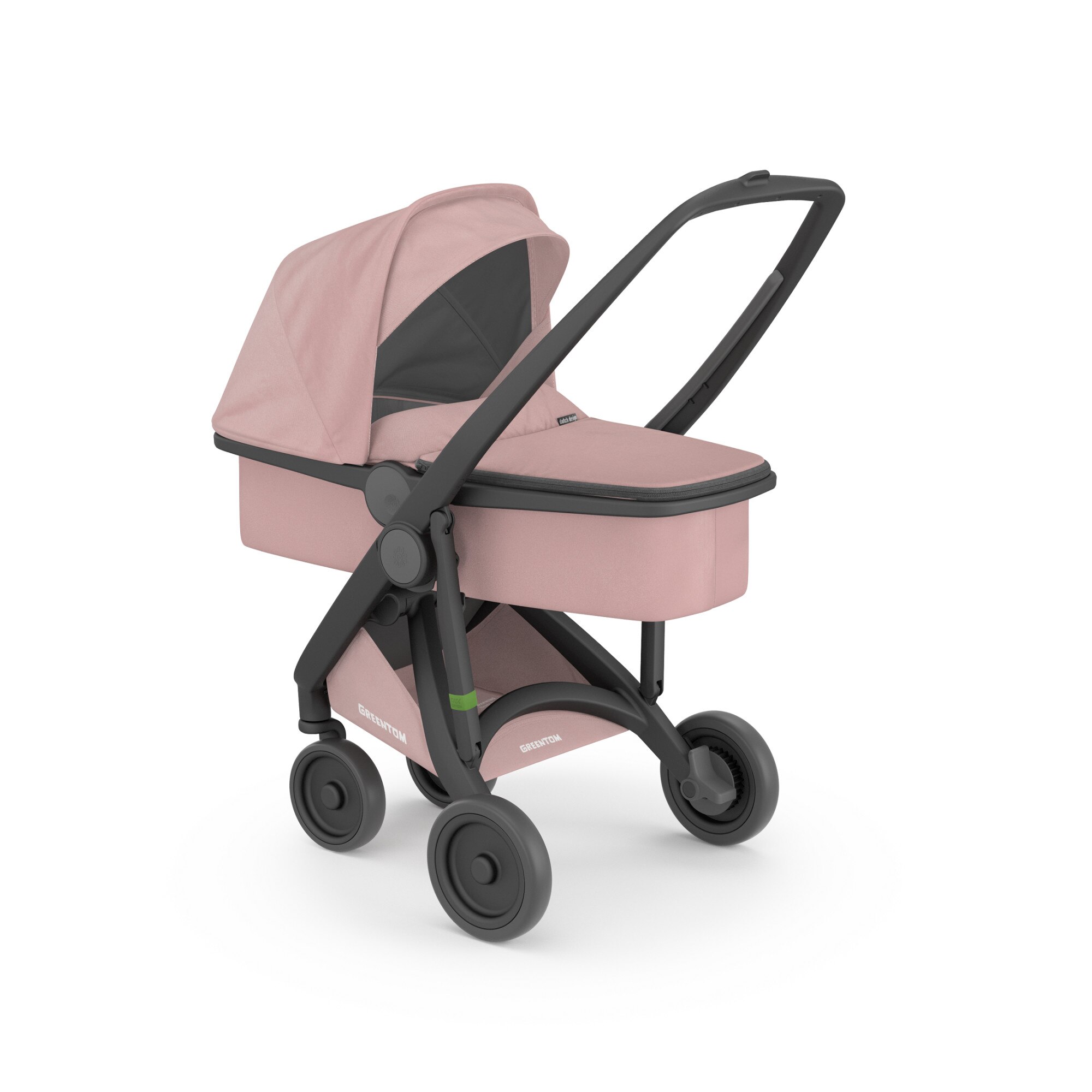 Carucior 2 In 1, Greentom, 100% Ecologic, Black Blossom