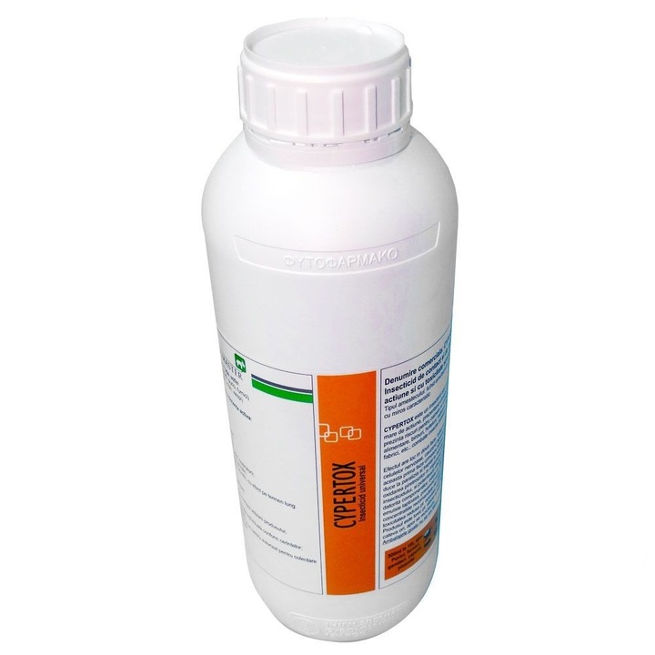 Инсектицид Cypertox, Професионален, Срещу хлебарки, Бълхи, Мухи, Комари, Мравки, 1 л