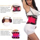 Centura abdominala fitness Premium Jetitude™ pentru slabit, modelarea taliei sau suport lombar, tip corset din neopren cu dublu sistem de compresie, Marimea XL, Rosu