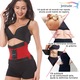 Centura abdominala fitness Premium Jetitude™ pentru slabit, modelarea taliei sau suport lombar, tip corset din neopren cu dublu sistem de compresie, Marimea XL, Rosu