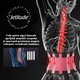 Centura abdominala fitness Premium Jetitude™ pentru slabit, modelarea taliei sau suport lombar, tip corset din neopren cu dublu sistem de compresie, Marimea XL, Rosu