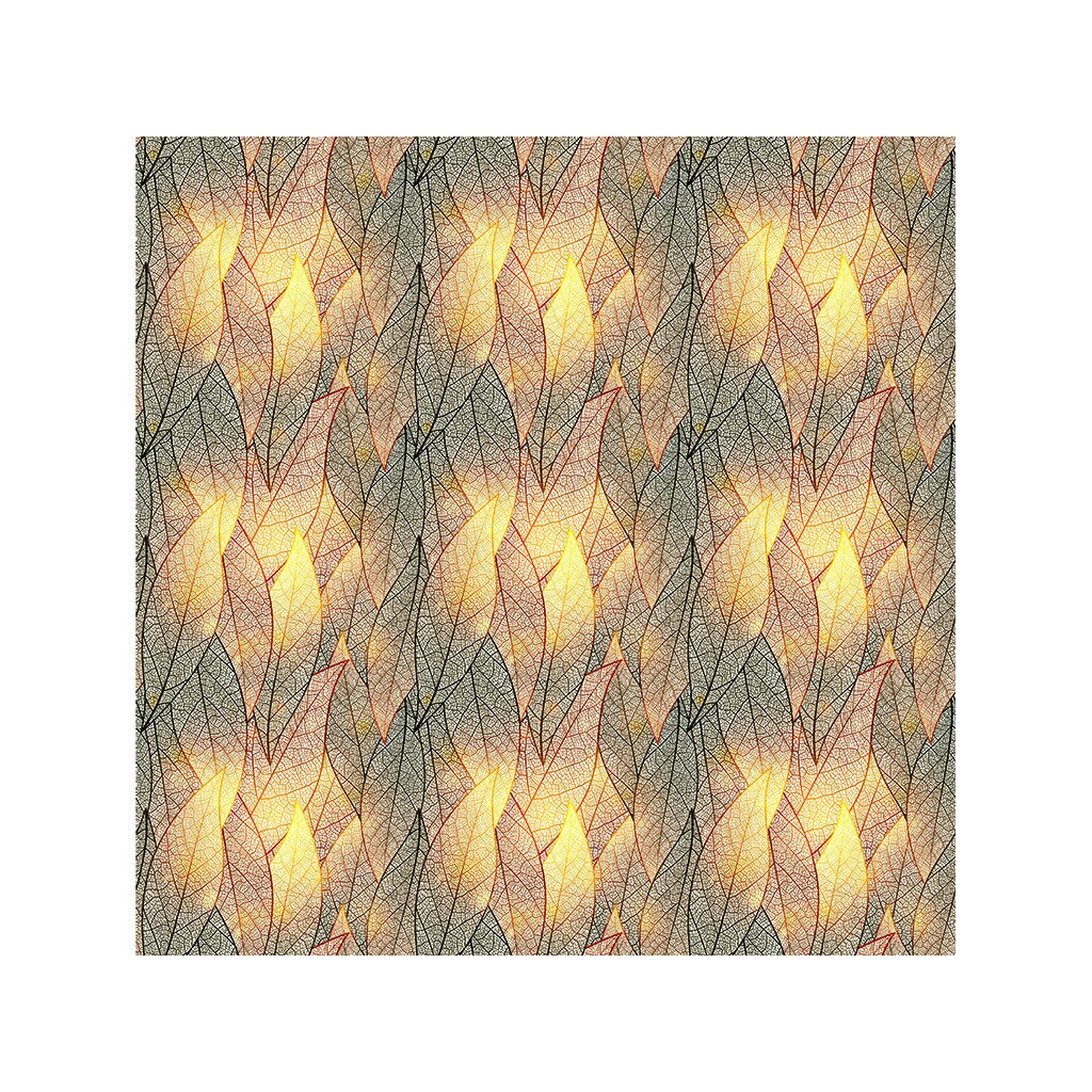 Folie geam autoadeziva, Folina, model frunze, rola de 100x100 cm