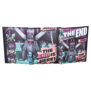 Portofel Minecraft - Tales from The End, 3 compartimente, original Portofel Minecraft - Tales from The End, 3 compartimente, original