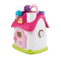 Jucarie interactiva pentru bebelusi M-Toys Play House, cu lumini si sunete, roz
