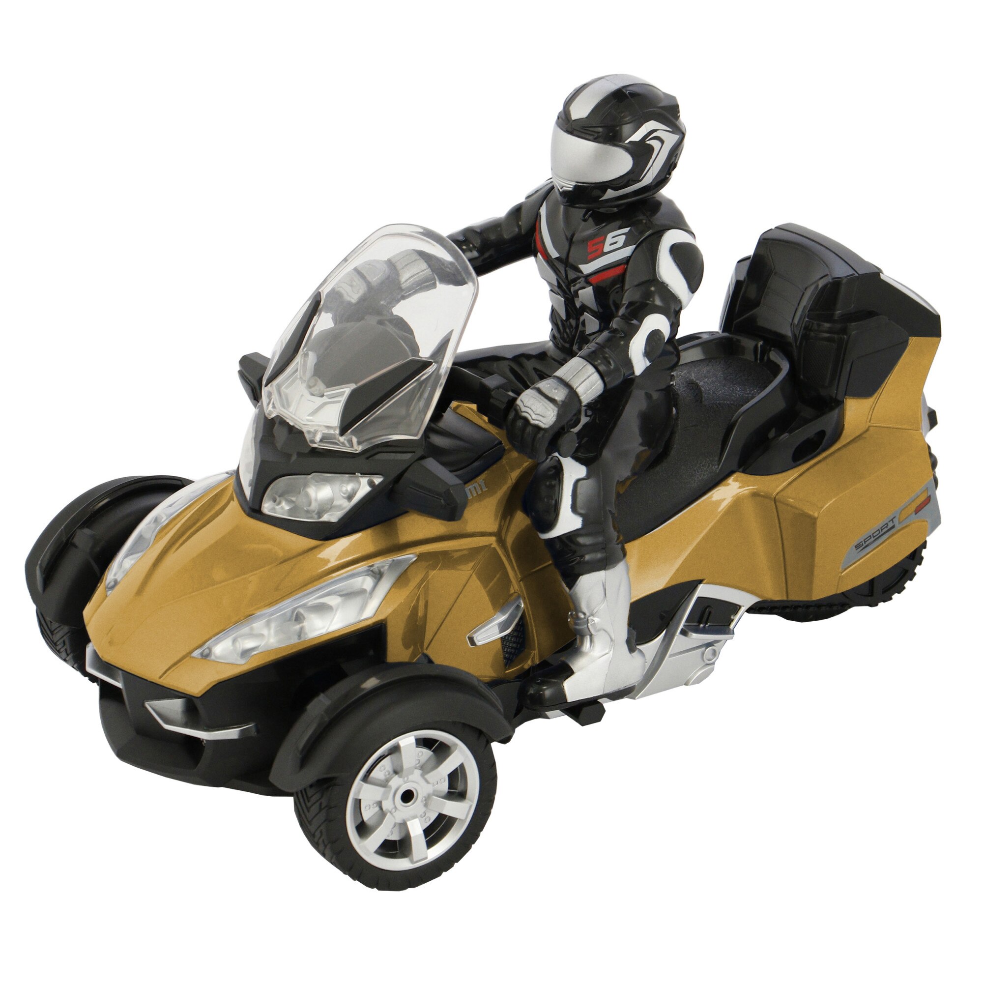 ATV Sport Mappy, cu sofer, telecomanda, scara 1:8, galben