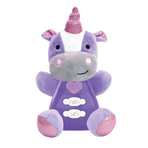 Jucarie interactiva M-Toys - Hipopotam, cu lumini si sunete, mov