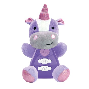 Jucarie interactiva M-Toys - Hipopotam, cu lumini si sunete, mov Jucarie interactiva M-Toys - Hipopotam, cu lumini si sunete, mov