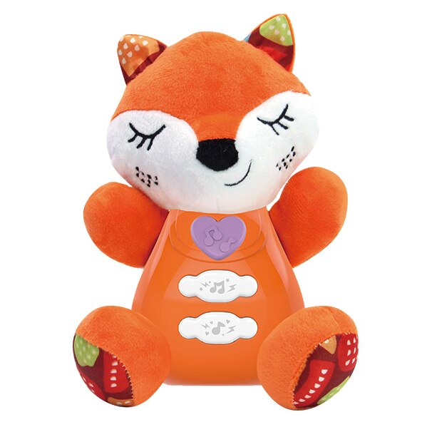Jucarie interactiva M-Toys - Vulpita, cu lumini si sunete, Orange