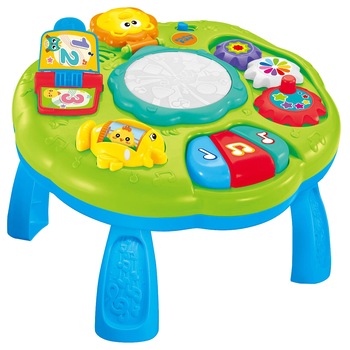 Masuta interactiva M-Toys, cu lumini si sunete, verde Masuta interactiva M-Toys, cu lumini si sunete, verde
