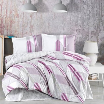 Lenjerie pat dublu bumbac 100% ranforce, Ralex Pucioasa, Azur Lenjerie pat dublu bumbac 100% ranforce, Ralex Pucioasa, Azur