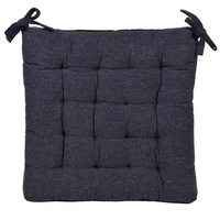 Perna pentru scaun neagra din bumbac,rezistenta la apa 40x40x5 cm