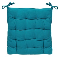 Perna pentru scaun din bumbac,albastra rezistenta la apa 40x40x5 cm