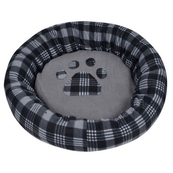 Culcus pufos pentru caini Felis, Poliester, 60 x 11 cm, Forma rotunda, Gri Culcus pufos pentru caini Felis, Poliester, 60 x 11 cm, Forma rotunda, Gri