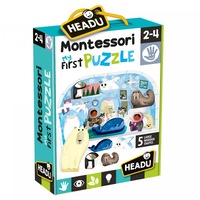 puzzle headu montessori primul meu puzzle - polul nord 7 piese 5 figurine lemn imagen 5_1_
0