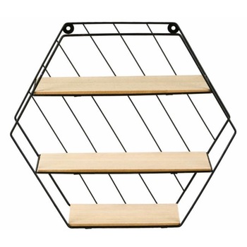 Raft decorativ pentru living, dormitor, hol, bucatarie, pe 3 niveluri, 35x9x30,5 cm, ATS Raft decorativ pentru living, dormitor, hol, bucatarie, pe 3 niveluri, 35x9x30,5 cm, ATS