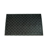 covoras intrare  45x75cm cauciuc rectangular model casa culoare alb cu negru tip trafic intens imagen 7_0_
0