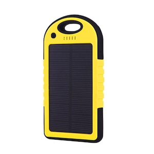 Baterie externa cu incarcare solara si LED, GMO, Solar Charger, 8000 mAh