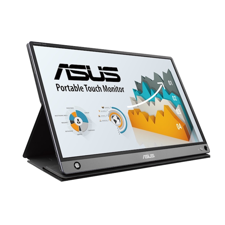 Asus 15.6" MB16AMT ZenScreen Monitor, WLED IPS,15,6", 1920x1080, 5ms, USB C-micro HDMI