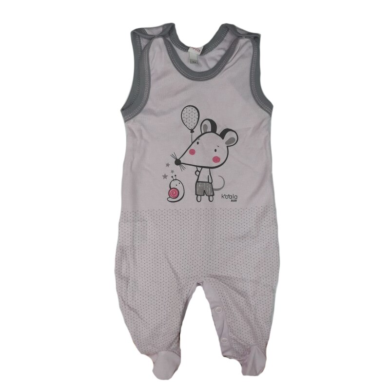 Salopeta pentru fete Koala Myska Bambus 05-748, Roz, 68 cm