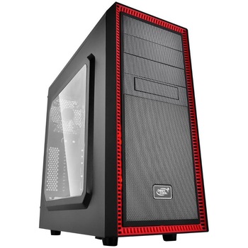 Carcasa Deepcool Tesseract SW, Middle Tower, ATX, Fara sursa, Red Carcasa Deepcool Tesseract SW, Middle Tower, ATX, Fara sursa, Red