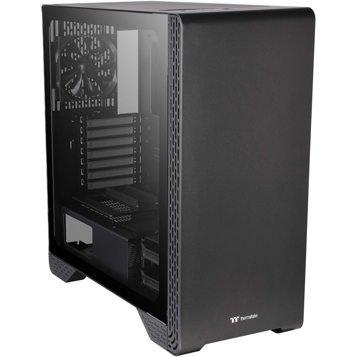 Компютърна кутия Thermaltake S300 TG, Middle Tower, ATX, Без захранващ блок, Black